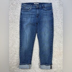 Joe's Jeans Womens 31 Boyfriend Mid Rise Cuffed Regular Wash Classic Casual